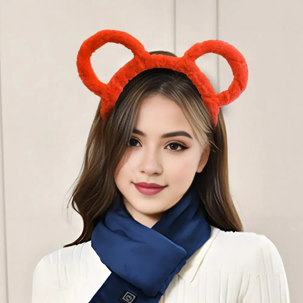 Ear-friendly Headband Cozy Winter Headband with Bear Ears Plush Makeup Hair Hoop for Women Elastic Candy Color for Weather
Ear-friendly Headband Cozy Winter Headband with Bear Ears Plush Makeup Hair Hoop for Women Elastic Candy Color for Weather