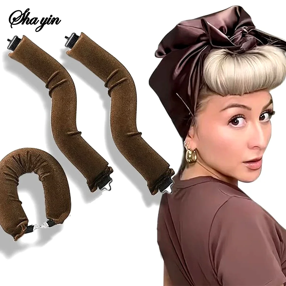 Heatless Hair Curlers Curling Rod Headband No Heat Hair Rollers Lazy Curls with Hook Sleeping Soft Flexi Rod Hair Styling Tools
Heatless Hair Curlers Curling Rod Headband No Heat Hair Rollers Lazy Curls with Hook Sleeping Soft Flexi Rod Hair Styling Tools