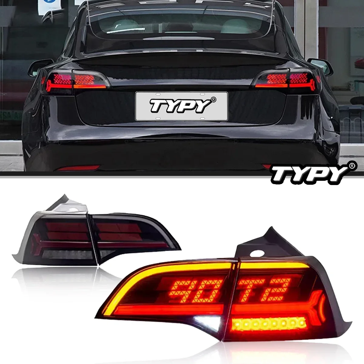 TYPY Car Lights For Tesla Model 3 /Y Taillight LED Projetor Tail Lamp Daytime Running Light 2019-2022 Automotive Accessories
TYPY Car Lights For Tesla Model 3 /Y Taillight LED Projetor Tail Lamp Daytime Running Light 2019-2022 Automotive Accessories