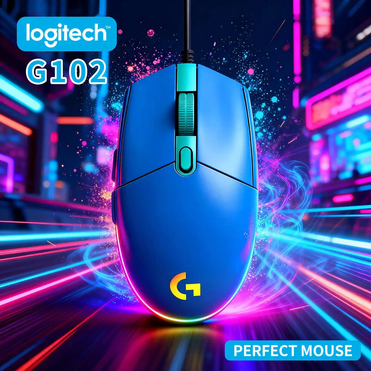 G102 Gaming Mouse RGB Backlight High DPI Programmable Buttons for PC Gamers And Office Use
G102 Gaming Mouse RGB Backlight High DPI Programmable Buttons for PC Gamers And Office Use