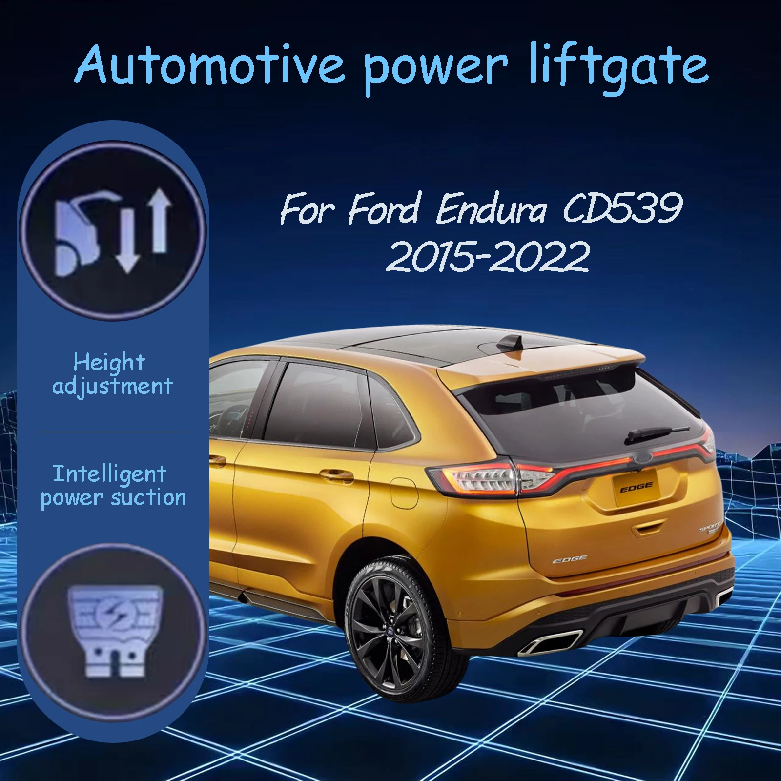 For Ford Endura CD539 2015-2022 Electric tailgate automatic suction locks suitable Trunk modification system
For Ford Endura CD539 2015-2022 Electric tailgate automatic suction locks suitable Trunk modification system