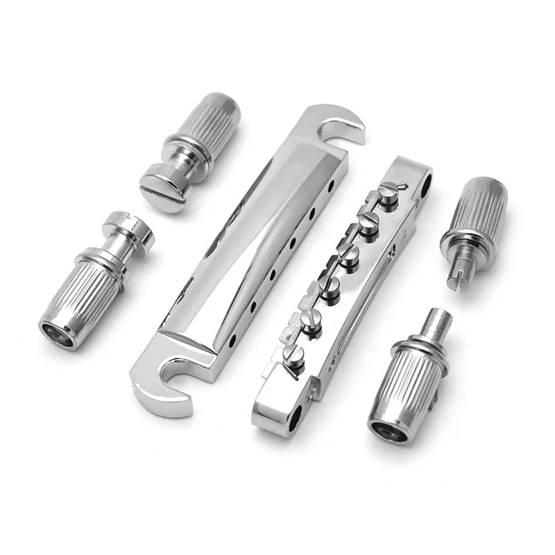 Electric Guitar Bridge and Tailpiece Set, Split Top Adjustable Bridge with Stop Bar Tailpiece Black Gold Chrome for LP Guitar
Electric Guitar Bridge and Tailpiece Set, Split Top Adjustable Bridge with Stop Bar Tailpiece Black Gold Chrome for LP Guitar