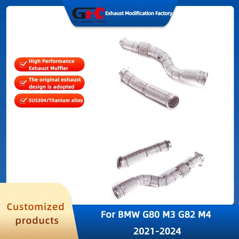 GFC Catless Downpipe Exhaust pipe for BMW G80 M3 G82 M4 2021-2024 High-Performance 304 Stainless Steel Automobile Exhaust System
GFC Catless Downpipe Exhaust pipe for BMW G80 M3 G82 M4 2021-2024 High-Performance 304 Stainless Steel Automobile Exhaust System