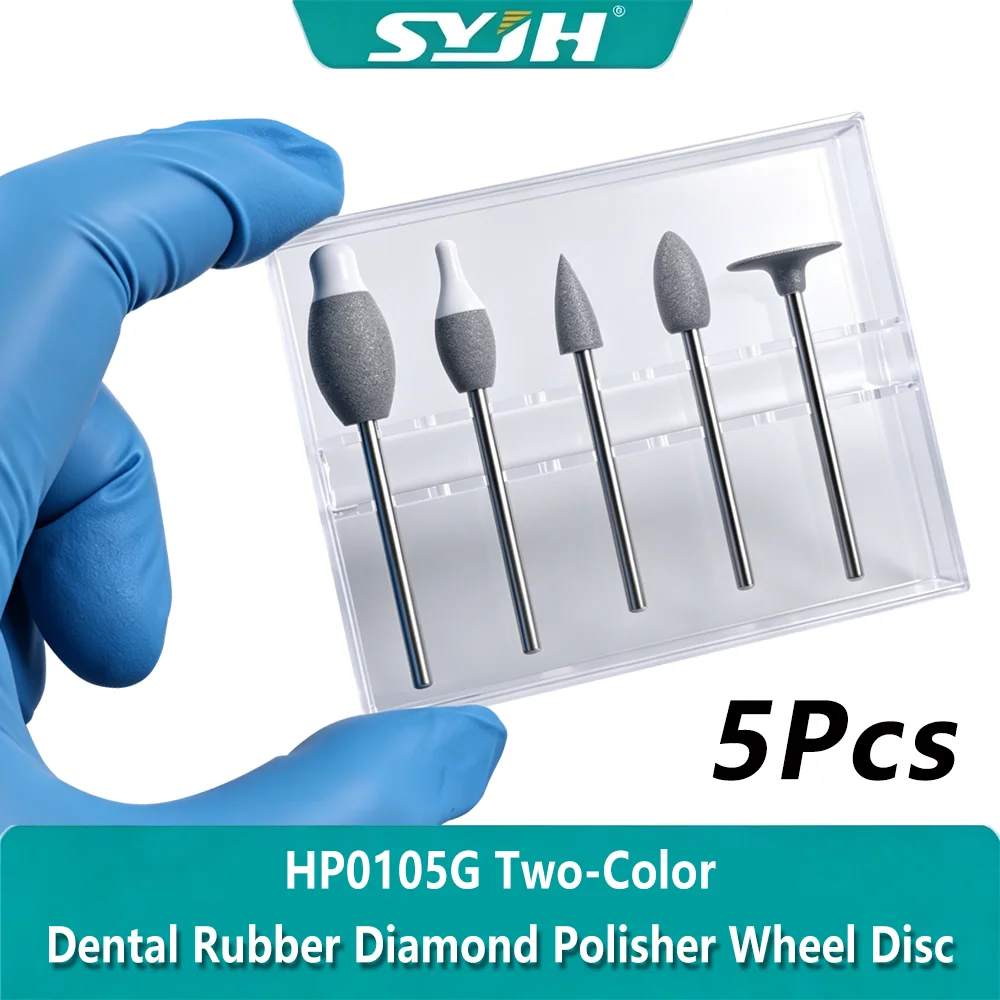 5Pcs SYJH Dental Rubber Diamond Polisher Wheel Disc – HP0105G Two-Color For Polishing & Grinding Before Zirconia Crystallization
5Pcs SYJH Dental Rubber Diamond Polisher Wheel Disc – HP0105G Two-Color For Polishing & Grinding Before Zirconia Crystallization
