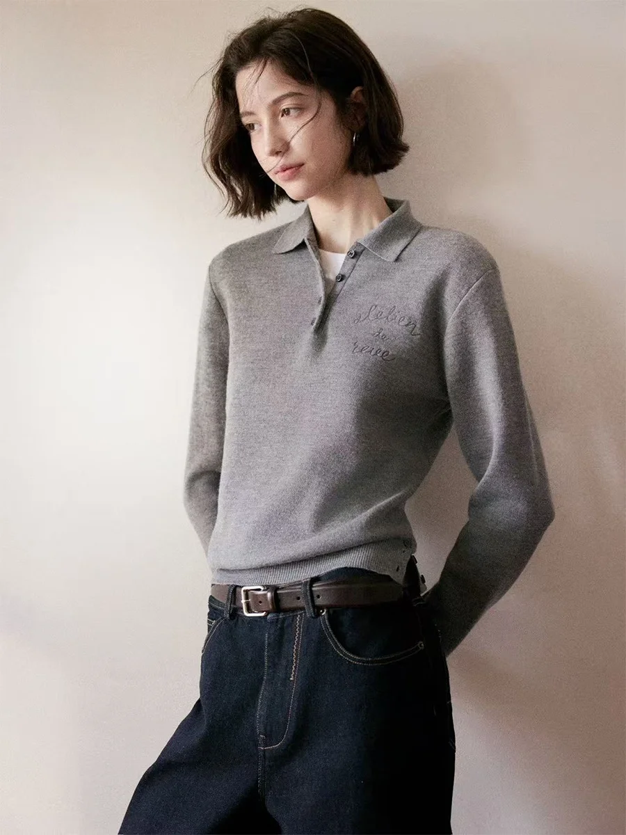 Винтажная женская рубашка из 100% чистой шерсти с классической вышивкой букв, прямого кроя, с длинным рукавом
Винтажная женская рубашка из 100% чистой шерсти с классической вышивкой букв, прямого кроя, с длинным рукавом