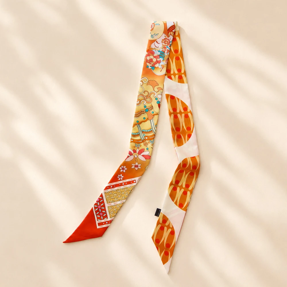 Scarf Women Silk Head Band Long Yellow Fashion Accessory For Summer Holiday Gift Luxury
Scarf Women Silk Head Band Long Yellow Fashion Accessory For Summer Holiday Gift Luxury