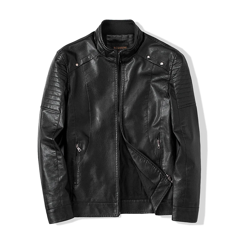 Lapel Men's Standing Collar Leather Jacket Men Motorcycle Clothing Fashion Trend Personalized Leather Men's Jacket Biker PU Coat
Lapel Men's Standing Collar Leather Jacket Men Motorcycle Clothing Fashion Trend Personalized Leather Men's Jacket Biker PU Coat