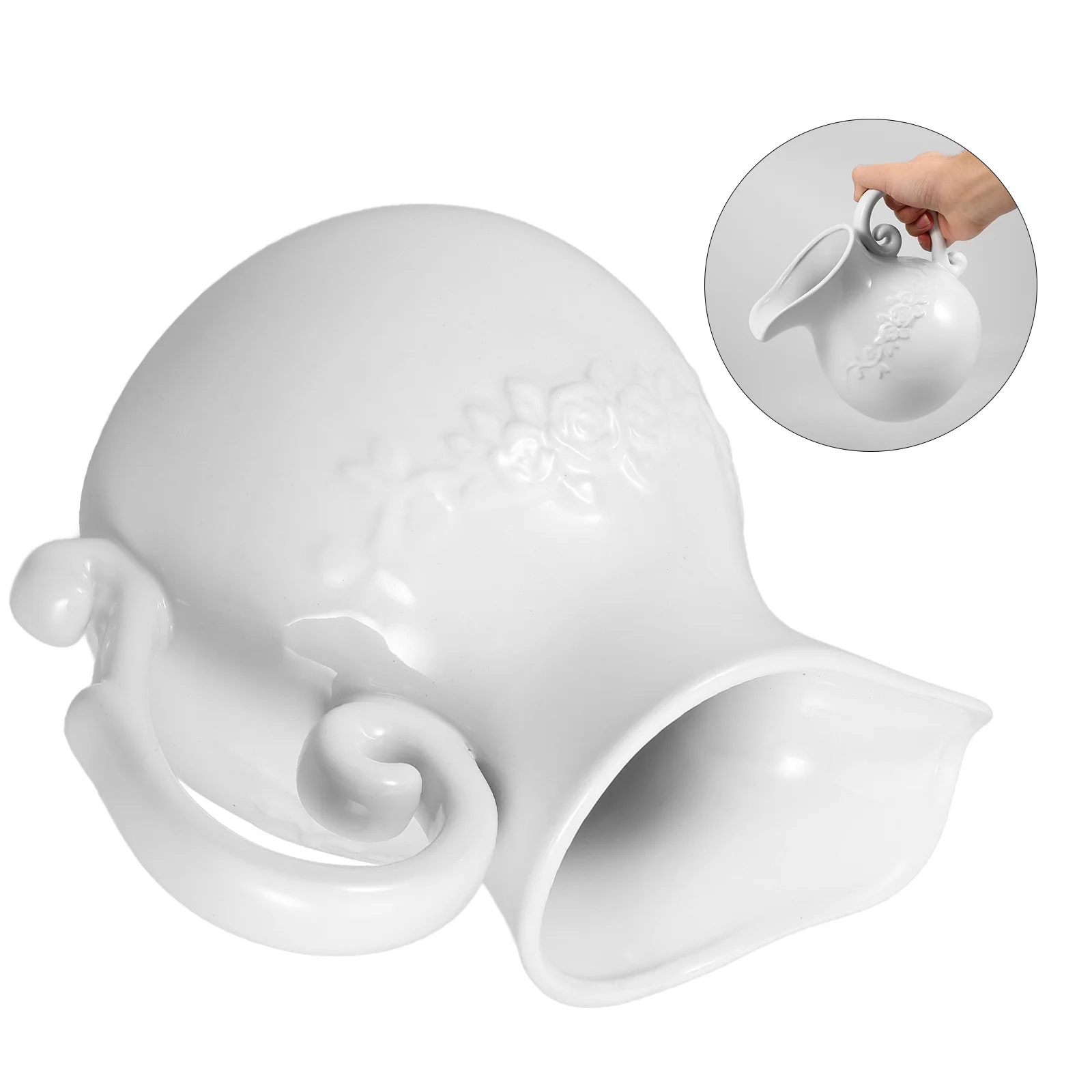 Creative Ceramic Pitcher Vase Chic Delicate Flower Arrangement Holder Elegant Tabletop Decor No Odor Safe Ceramic Pitcher Vase
Creative Ceramic Pitcher Vase Chic Delicate Flower Arrangement Holder Elegant Tabletop Decor No Odor Safe Ceramic Pitcher Vase