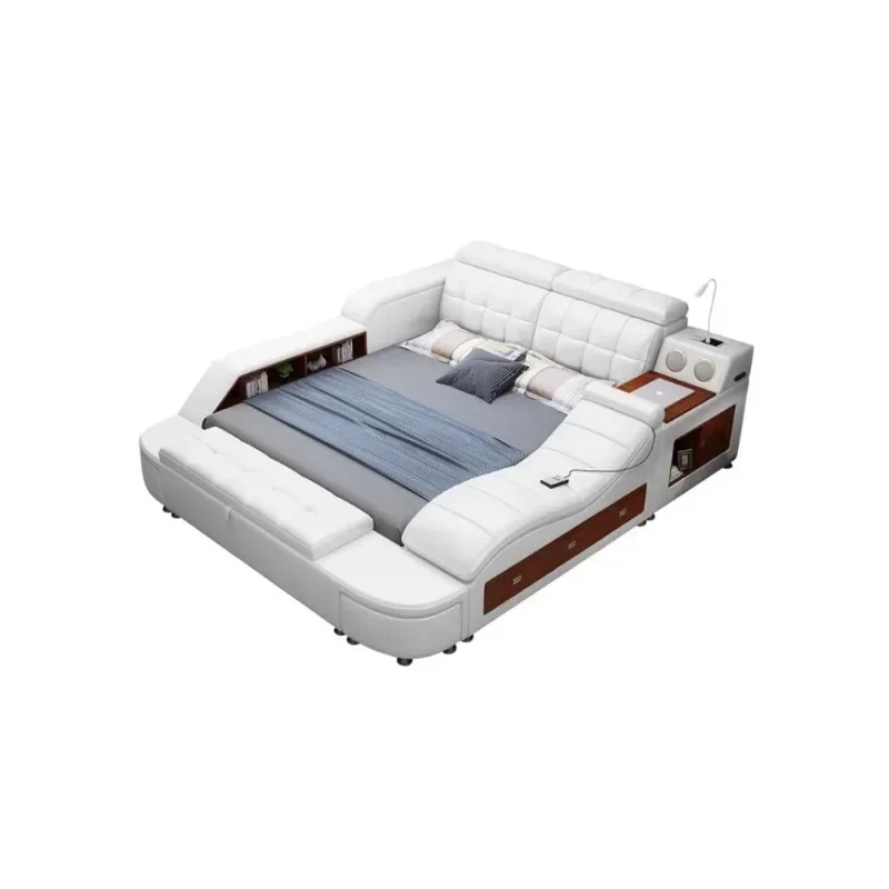 Queen Size Bedroom Double Bed Under Storage Master Multifunctional Modern Double Bed Luxury White Wood Home Furniture
Queen Size Bedroom Double Bed Under Storage Master Multifunctional Modern Double Bed Luxury White Wood Home Furniture