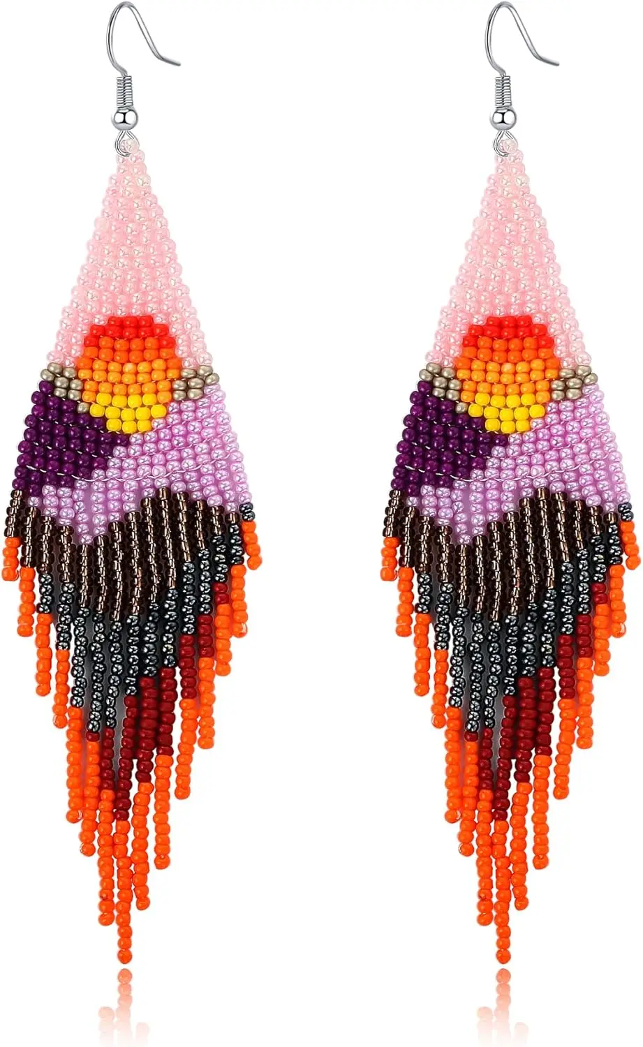 2025 Bohemian Large Long Tassel Beaded Dangle Earrings Native Handmade Boho Statement Big Fringe Earrings for Women
2025 Bohemian Large Long Tassel Beaded Dangle Earrings Native Handmade Boho Statement Big Fringe Earrings for Women