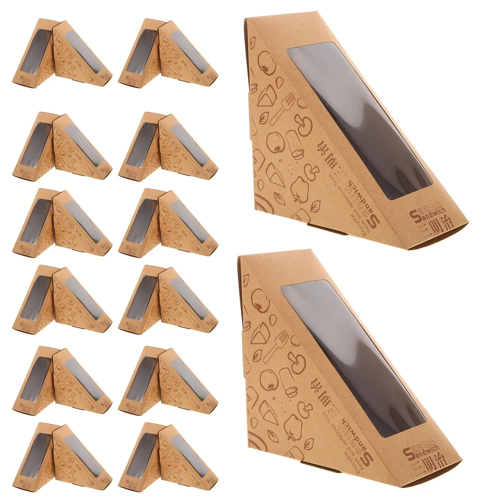 100pcs S wich Packaging Box Baking Food Wrapping Triangle Dessert Storage Clear Window Baking Food Box Safe Use
100pcs S wich Packaging Box Baking Food Wrapping Triangle Dessert Storage Clear Window Baking Food Box Safe Use