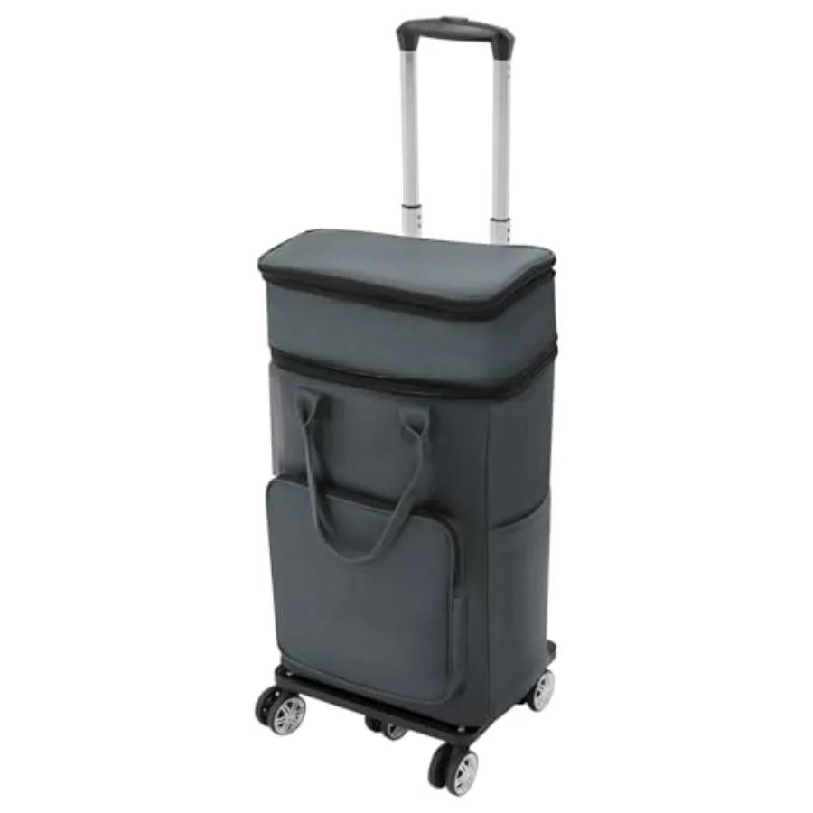 2 in 1 Rolling Shopping Cart with Wheels Portable Grocery Bag on Wheels Utility Dolly Luggage Cart w/Telescopic Drawbar 25kg Lo
2 in 1 Rolling Shopping Cart with Wheels Portable Grocery Bag on Wheels Utility Dolly Luggage Cart w/Telescopic Drawbar 25kg Lo