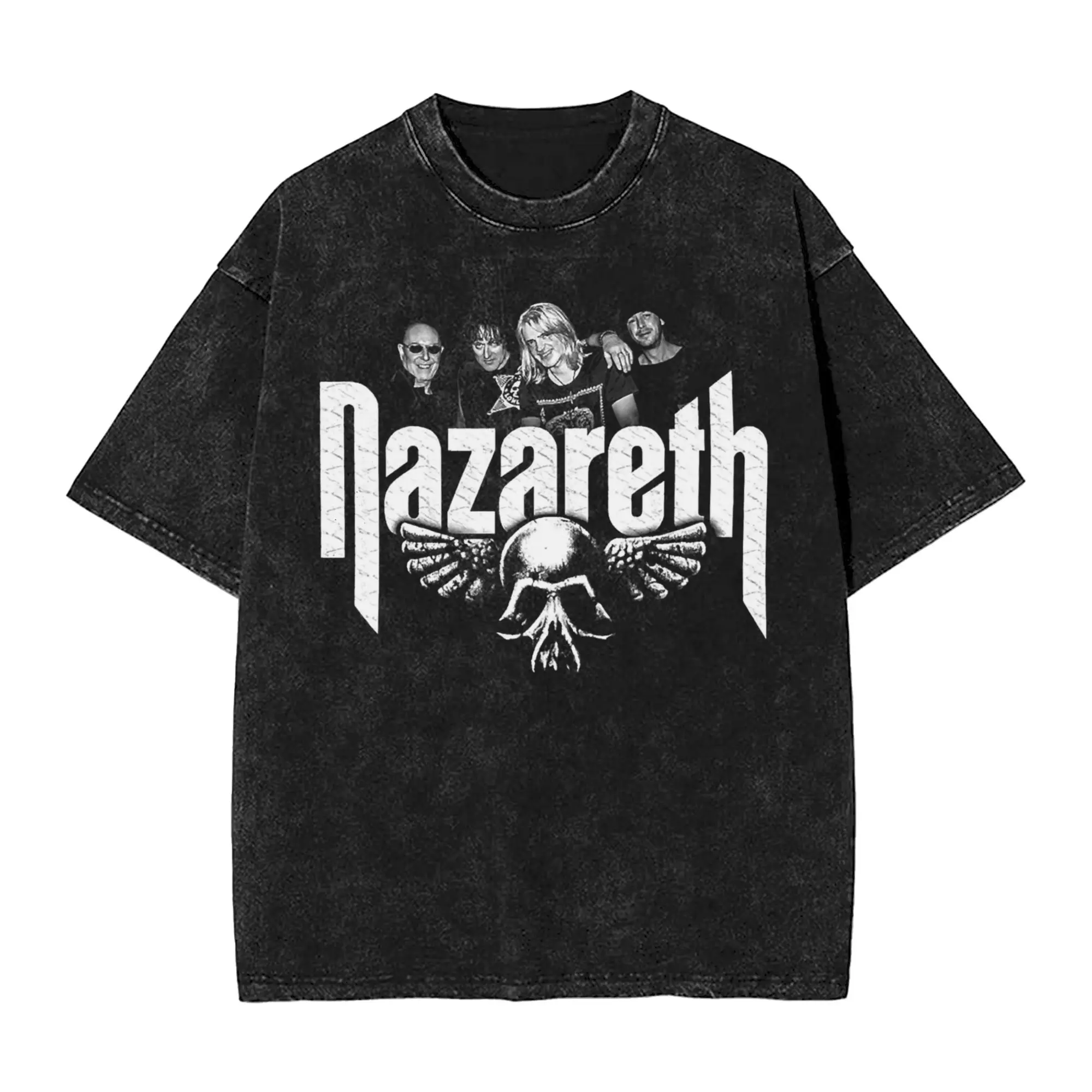 NAZARETH Men T Shirts Washed Hard Rock Creative Tee Shirt Short Sleeve Crewneck T-Shirt Cotton Classic Clothing
NAZARETH Men T Shirts Washed Hard Rock Creative Tee Shirt Short Sleeve Crewneck T-Shirt Cotton Classic Clothing