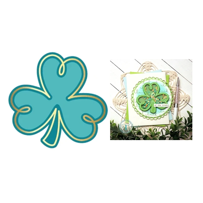 Shamrock Swirl Cut & Foil Metal Cutting Dies New 2023 Scrapbooking For Paper Making Embossing Frame Card no Clear Stamps
Shamrock Swirl Cut & Foil Metal Cutting Dies New 2023 Scrapbooking For Paper Making Embossing Frame Card no Clear Stamps