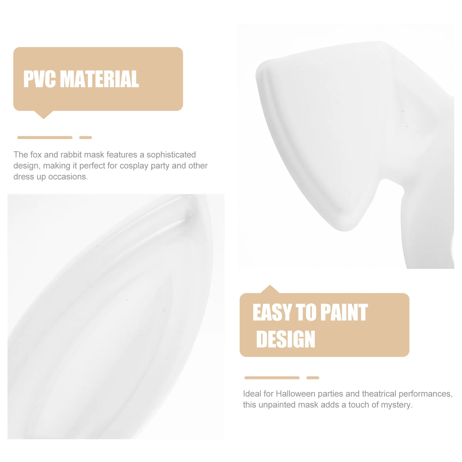 4pcs White Animal Themed Blank Mask Diy Painting Craft For Cosplay Halloween Party Masquerade Carnival Stage Performance Fox
4pcs White Animal Themed Blank Mask Diy Painting Craft For Cosplay Halloween Party Masquerade Carnival Stage Performance Fox