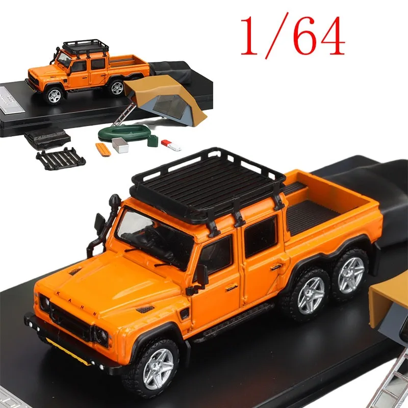Литой под давлением GCD масштаб 1/64 Land Rover Defender 6x6 Overlander ярко-оранжевый комплект для выживания из 10 предметов, модель автомобиля из сплава, игрушки для мальчиков, подарок
Литой под давлением GCD масштаб 1/64 Land Rover Defender 6x6 Overlander ярко-оранжевый комплект для выживания из 10 предметов, модель автомобиля из сплава, игрушки для мальчиков, подарок