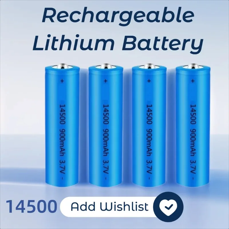 900mAh 3.7v 14500 for Flashlight Shaver 10440 Large Capacity Rechargeable Lithium Battery
900mAh 3.7v 14500 for Flashlight Shaver 10440 Large Capacity Rechargeable Lithium Battery