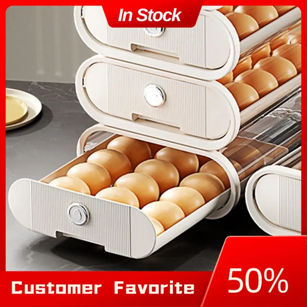 Top Sale Egg Storage Box Odor-Proof Egg Rack Stackable Egg Rack Organizer For Refrigerator With Auto Rolling Feature
Top Sale Egg Storage Box Odor-Proof Egg Rack Stackable Egg Rack Organizer For Refrigerator With Auto Rolling Feature