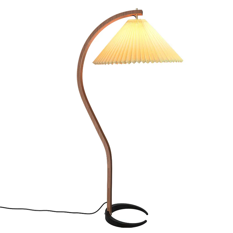 Retro walnut floor lamp Nordic pleated lamp living room corner lamp sofa side bedroom bedside vertical table lamp
Retro walnut floor lamp Nordic pleated lamp living room corner lamp sofa side bedroom bedside vertical table lamp