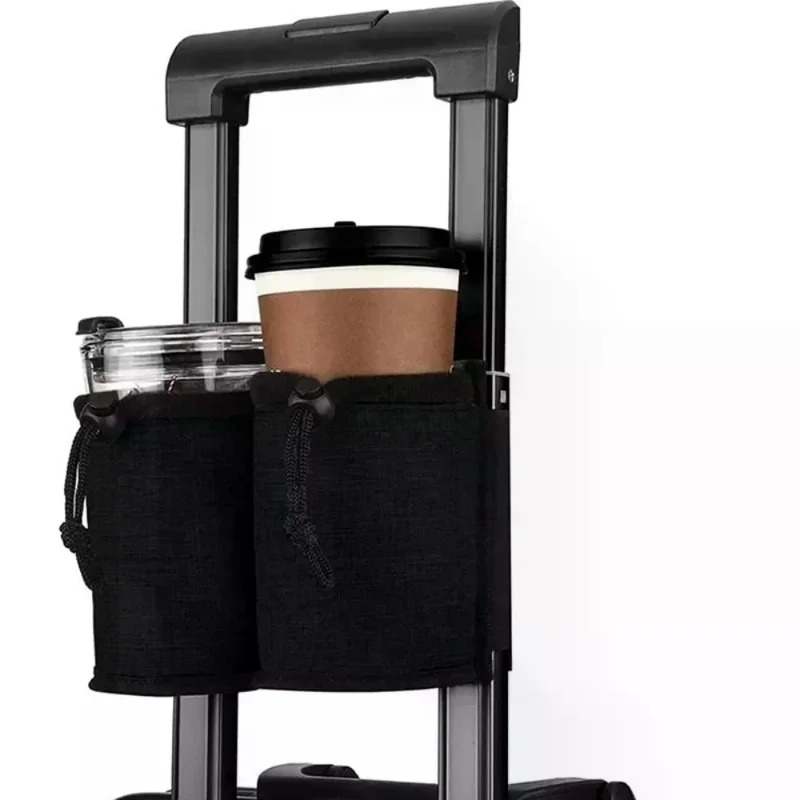 Luggage Handle Water Bottle Holder Bag Dual Cup Storage Pouch Adjustable Drawstring Drink Carrier For Travel Suitcase Use
Luggage Handle Water Bottle Holder Bag Dual Cup Storage Pouch Adjustable Drawstring Drink Carrier For Travel Suitcase Use