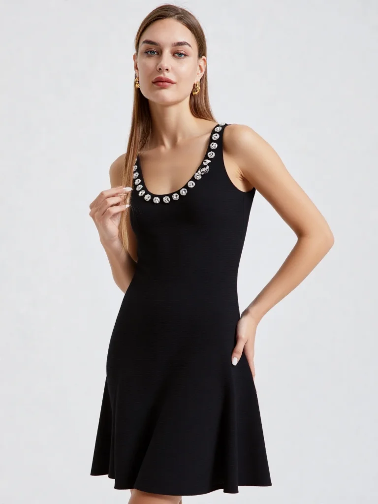 2026 Knitting A Line Women Dress Fashion O neck Sleeveless Crystals Dresses For Womens 61310
2026 Knitting A Line Women Dress Fashion O neck Sleeveless Crystals Dresses For Womens 61310