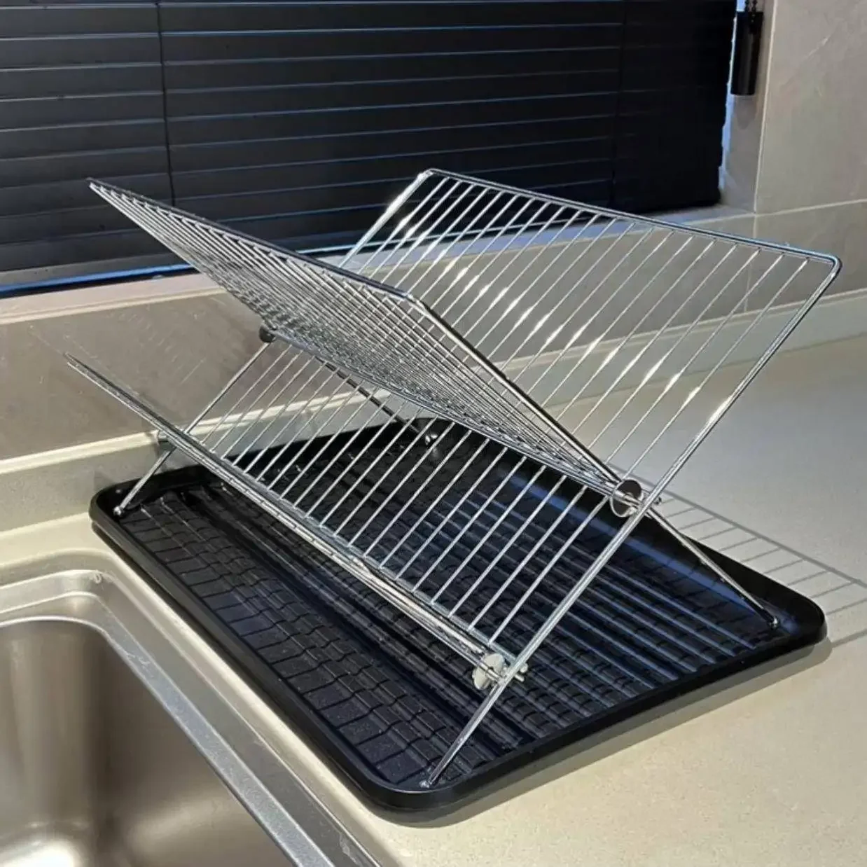 Двухслойная подставка для хранения посуды из нержавеющей стали, кухонная столешница, сливная чаша, складной держатель для посуды Di Plate
Двухслойная подставка для хранения посуды из нержавеющей стали, кухонная столешница, сливная чаша, складной держатель для посуды Di Plate