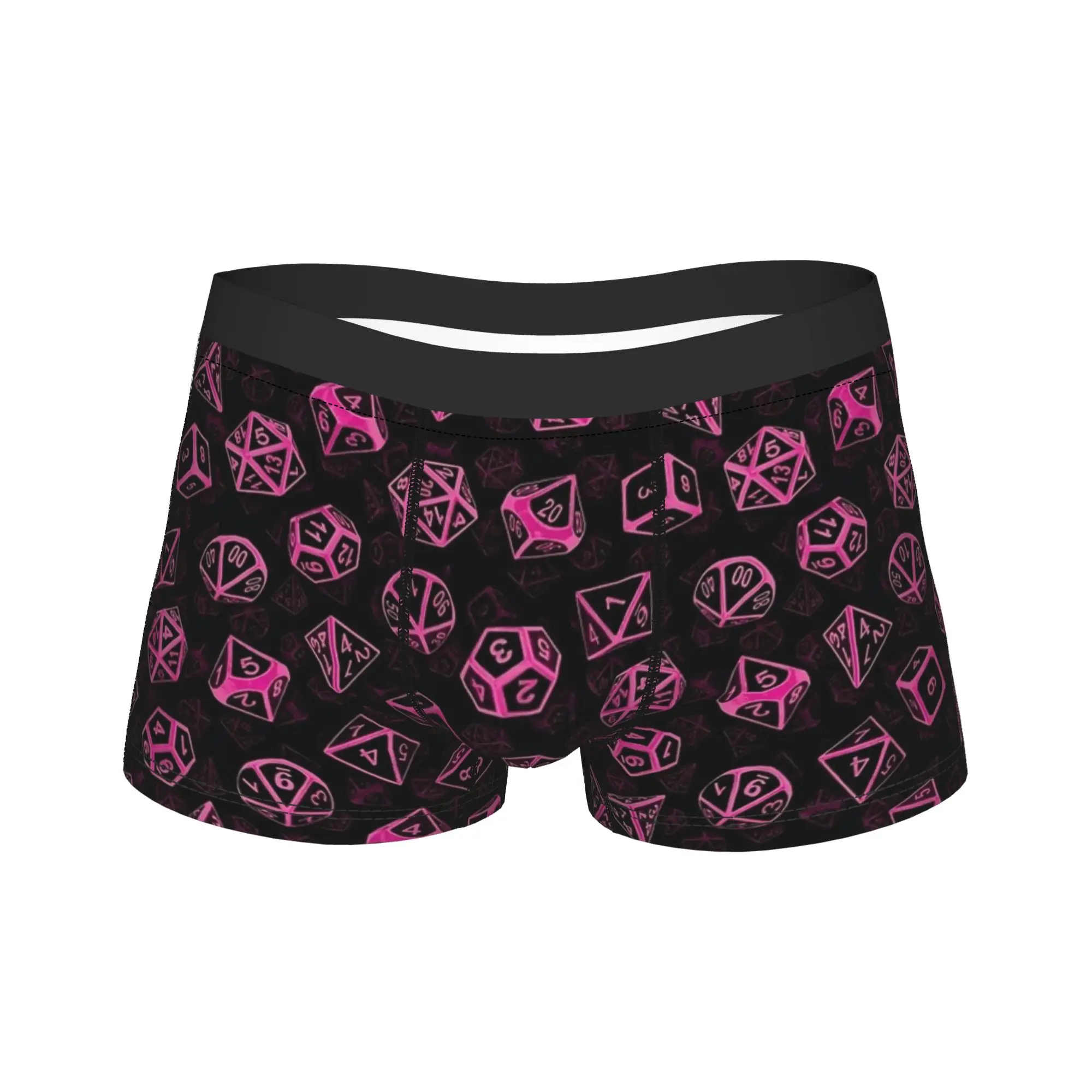 D20 Dice Set Pattern Pink Underwear Elastic Underpants Custom Shorts Briefs For Men Pouch Oversize Trunk
D20 Dice Set Pattern Pink Underwear Elastic Underpants Custom Shorts Briefs For Men Pouch Oversize Trunk