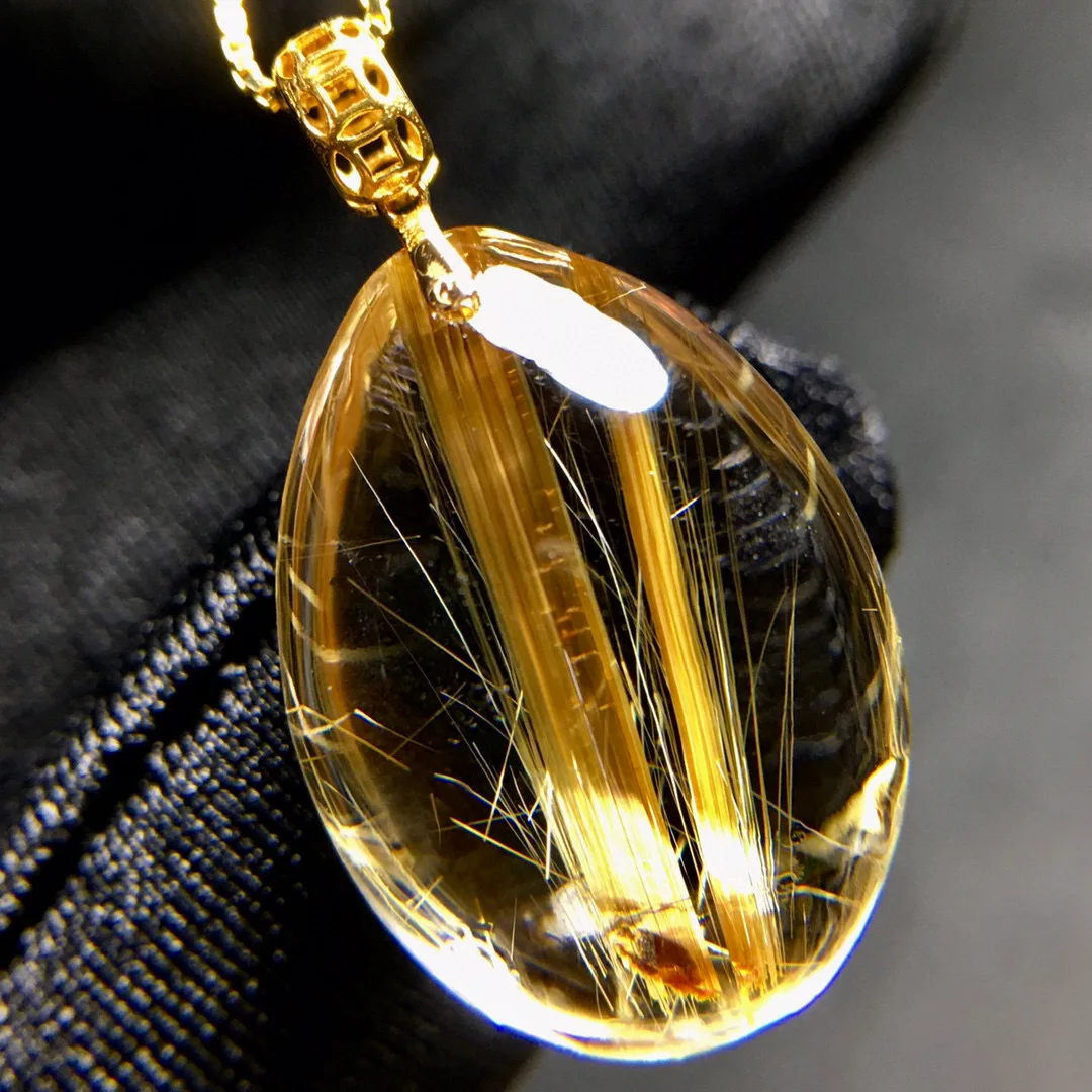 Natural Gold Rutilated Quartz Flower Pendant Necklace Jewelry Water Drop 20.6*14.6*7.5mm Rutilated Women Men AAAAAAA
Natural Gold Rutilated Quartz Flower Pendant Necklace Jewelry Water Drop 20.6*14.6*7.5mm Rutilated Women Men AAAAAAA