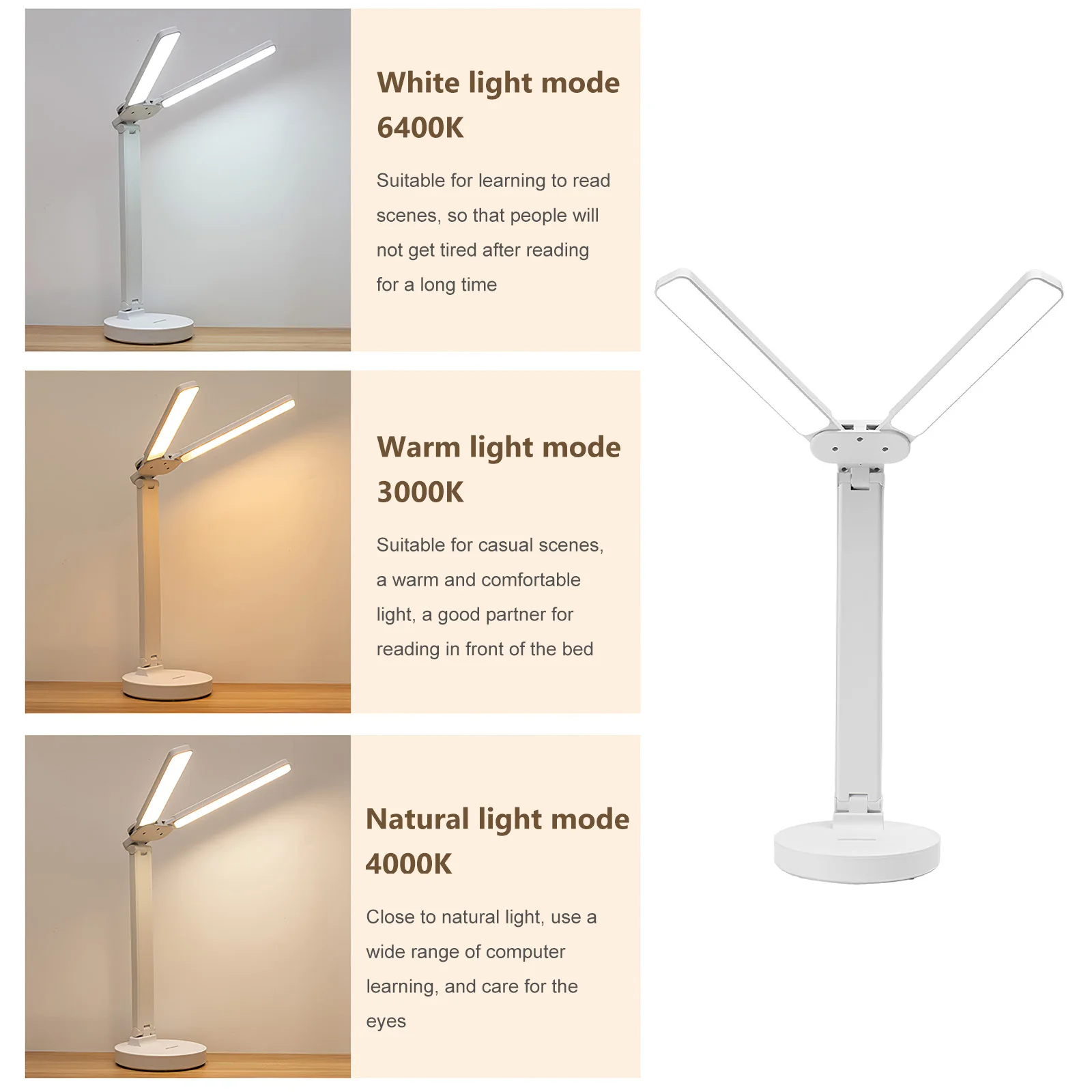 Energy Saving USB Double Lamp Cap Led Foldable Reading Lamp For Children'S Mobile Phone Bracket Desk Study Light Bedroom Table
Energy Saving USB Double Lamp Cap Led Foldable Reading Lamp For Children'S Mobile Phone Bracket Desk Study Light Bedroom Table