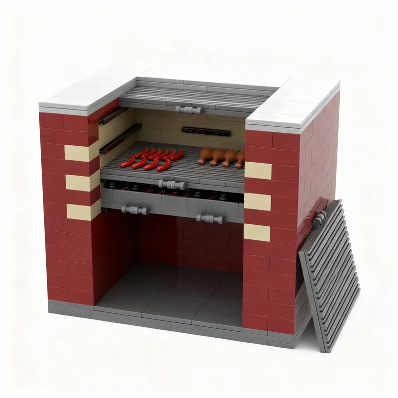 624pcs MOC BBQ Grill City Model Building Blocks Construction Toy Christmas Gifts DIY Creative Idea Education Assemble Birthday
624pcs MOC BBQ Grill City Model Building Blocks Construction Toy Christmas Gifts DIY Creative Idea Education Assemble Birthday