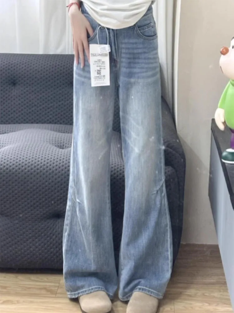 Свободные широкие джинсы, женские утягивающие драпированные брюки с высокой талией, универсальные джинсовые брюки, летняя одежда, удобные джинсы свободного покроя
Свободные широкие джинсы, женские утягивающие драпированные брюки с высокой талией, универсальные джинсовые брюки, летняя одежда, удобные джинсы свободного покроя