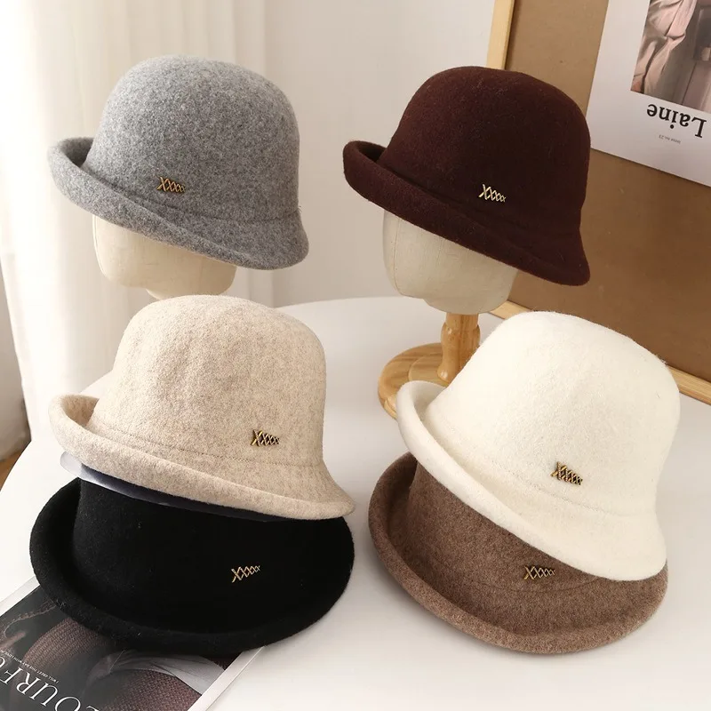 Простая шерстяная рыбацкая шапка с металлическими маркировками и бисером на осень и зиму, винтажный и элегантный стиль, шапка-тазик, теплая шапка
Простая шерстяная рыбацкая шапка с металлическими маркировками и бисером на осень и зиму, винтажный и элегантный стиль, шапка-тазик, теплая шапка