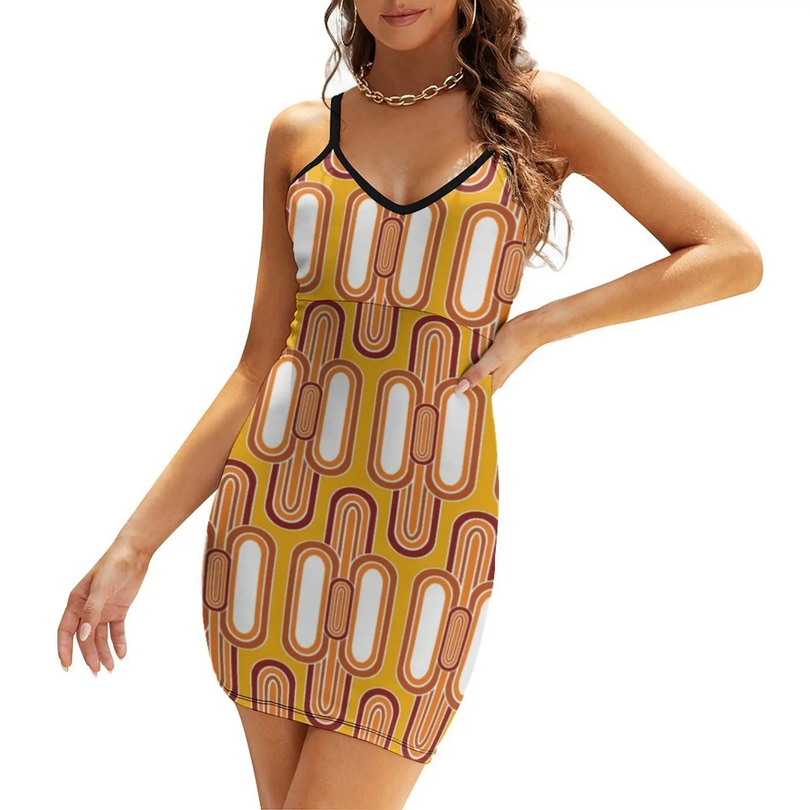 1970's Retro Vintage Seventies Style Pattern Sling Dress evening dress woman dresses for women 2025 luxury designer party
1970's Retro Vintage Seventies Style Pattern Sling Dress evening dress woman dresses for women 2025 luxury designer party