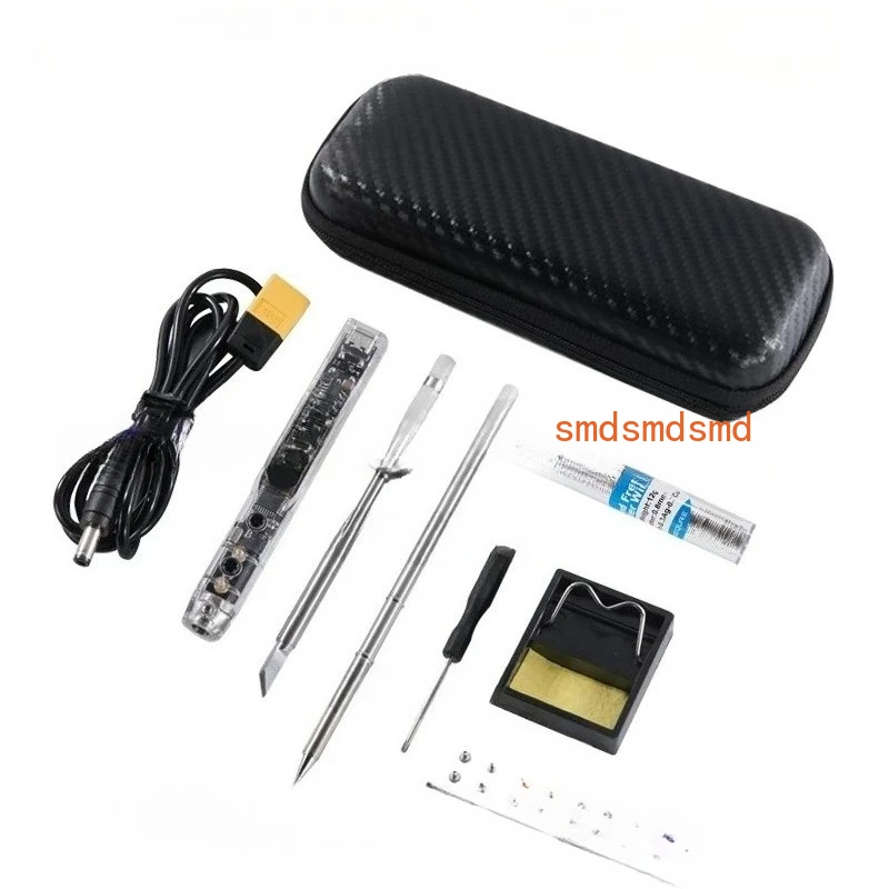 Electric Soldering Iron SI012 Adjustable Temperature OLED Display Adjustable Sensitivity Built-in Buzzer Suitable for T12/TS
Electric Soldering Iron SI012 Adjustable Temperature OLED Display Adjustable Sensitivity Built-in Buzzer Suitable for T12/TS