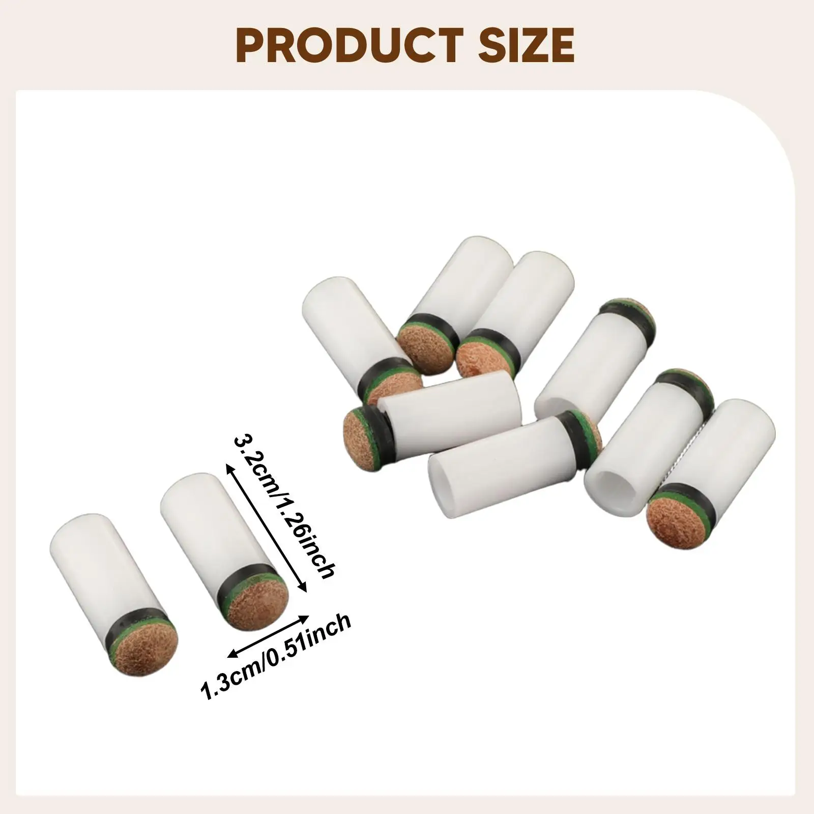 Pool Cue Tips Set Easy Installation Wear Resistant Plastic PU Spare Tip Ferrule Accessories for Billiard Cue Repair
Pool Cue Tips Set Easy Installation Wear Resistant Plastic PU Spare Tip Ferrule Accessories for Billiard Cue Repair