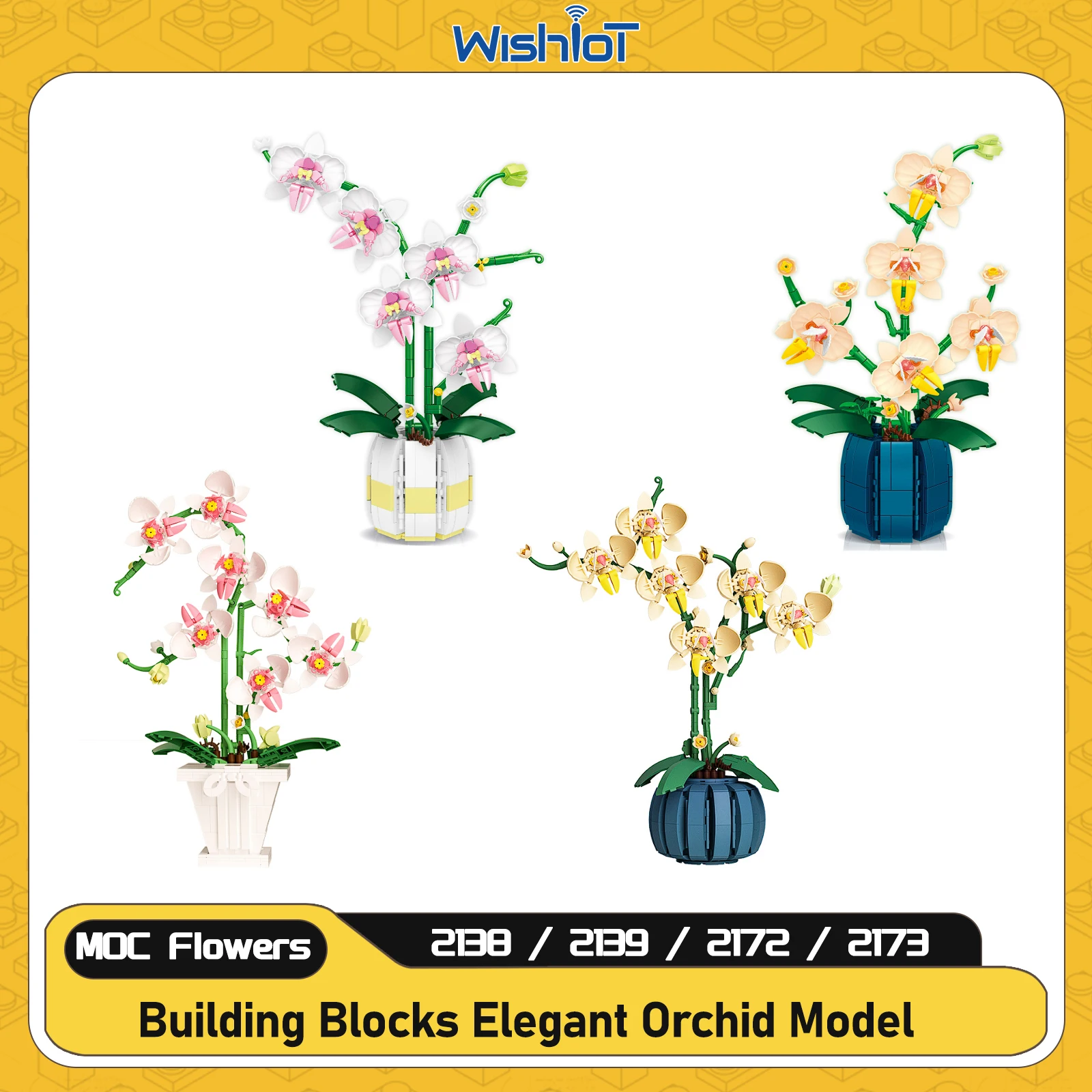 Building Blocks Flower Bouquet Kit DIY Orchid Flowers Assembling Potted Plant Model Home Office Decoration Kid Toy Romantic Gift
Building Blocks Flower Bouquet Kit DIY Orchid Flowers Assembling Potted Plant Model Home Office Decoration Kid Toy Romantic Gift