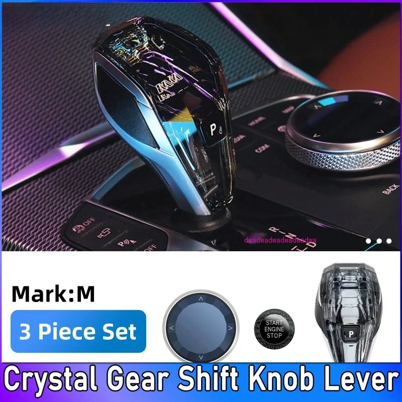 3PCS/Set Crystal Gear Shift Knob Lever For BMW 3 5 Series X3 X5 X6 F44 G20 G05 G06 G08 G30 6GT Automatic Crystal Gear Handle
3PCS/Set Crystal Gear Shift Knob Lever For BMW 3 5 Series X3 X5 X6 F44 G20 G05 G06 G08 G30 6GT Automatic Crystal Gear Handle