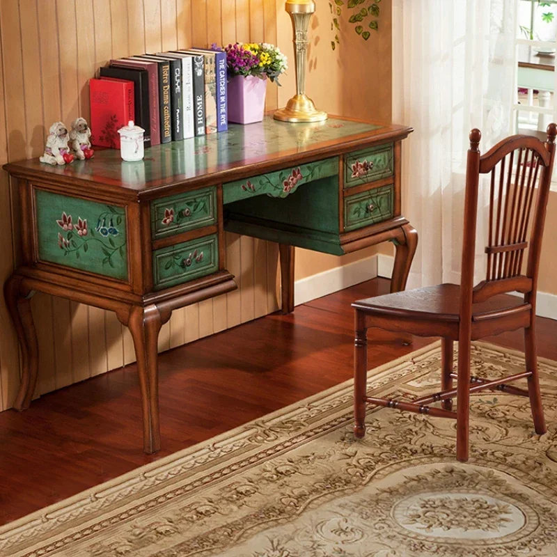 Living Room Desk Student Writing Desk Wood Foot Office Table and Chair Supporting Desktop
Living Room Desk Student Writing Desk Wood Foot Office Table and Chair Supporting Desktop