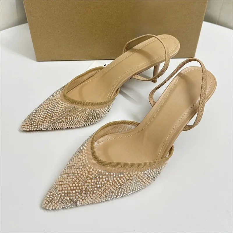 Роскошные свадебные туфли на высоком каблуке с бусинами, элегантные женские вечерние туфли-лодочки на шпильке с острым носком, женские туфли-лодочки на шпильке с ремешком сзади
Роскошные свадебные туфли на высоком каблуке с бусинами, элегантные женские вечерние туфли-лодочки на шпильке с острым носком, женские туфли-лодочки на шпильке с ремешком сзади
