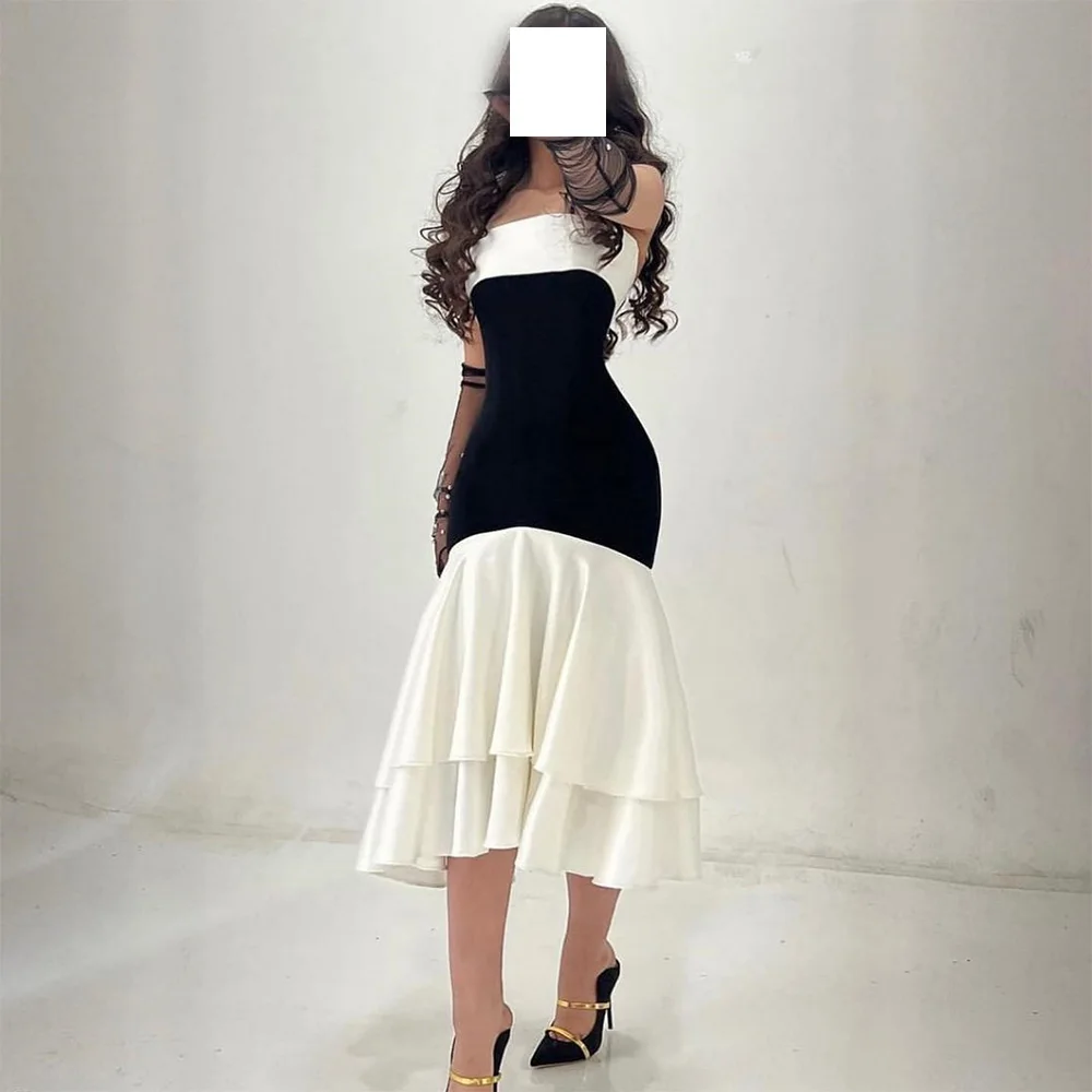 Customized Classic Detachable Sleeves Pleats Contrast Color Tea Length Evening Dresses Fashion Spaghetti Straps Prom Gowns
Customized Classic Detachable Sleeves Pleats Contrast Color Tea Length Evening Dresses Fashion Spaghetti Straps Prom Gowns