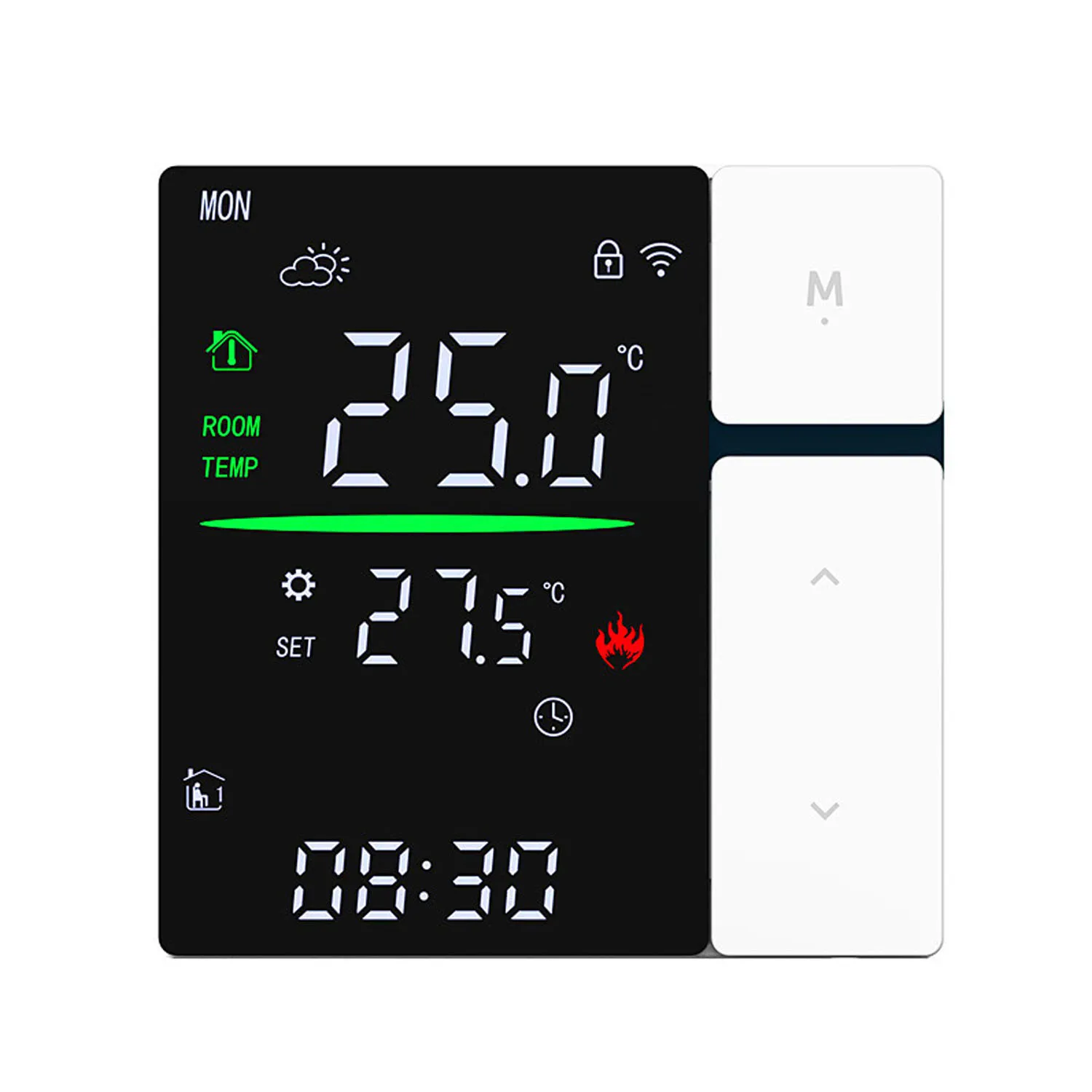 Heating Thermostat Digital DisplayThermostat LCD Screen Adjustable Temperature Water Floor Heating Gas Boiler Home Antifreeze
Heating Thermostat Digital DisplayThermostat LCD Screen Adjustable Temperature Water Floor Heating Gas Boiler Home Antifreeze