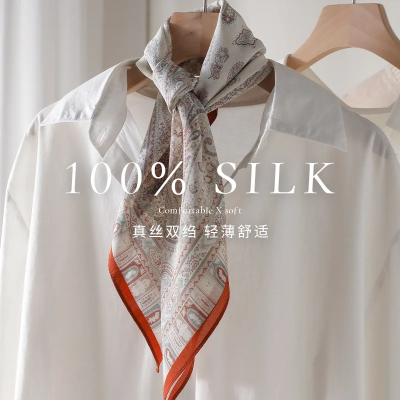 100% Silk Scarf Women elegant Luxury High Quality Square Fashion head hijab Neckerchief Lady Shawl Wraps Hijab Bandana Scarves
100% Silk Scarf Women elegant Luxury High Quality Square Fashion head hijab Neckerchief Lady Shawl Wraps Hijab Bandana Scarves