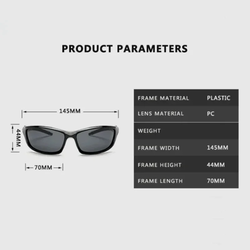 New Polarized Sun Glasses Brand Designer Square Sports Sunglasses for Men Driving Fishing Cycling Black Frame Goggle UV400
New Polarized Sun Glasses Brand Designer Square Sports Sunglasses for Men Driving Fishing Cycling Black Frame Goggle UV400