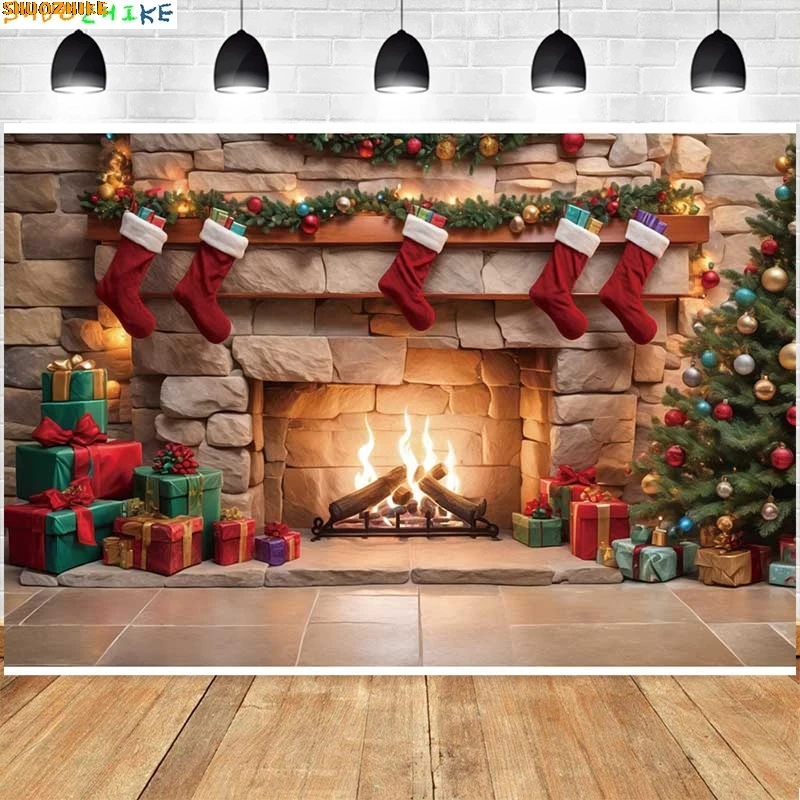 Christmas Day New Year Party Photography Backdrops Prop Window Living Room Interior Xmas Tree Snow Theme Photo Background FN-63
Christmas Day New Year Party Photography Backdrops Prop Window Living Room Interior Xmas Tree Snow Theme Photo Background FN-63