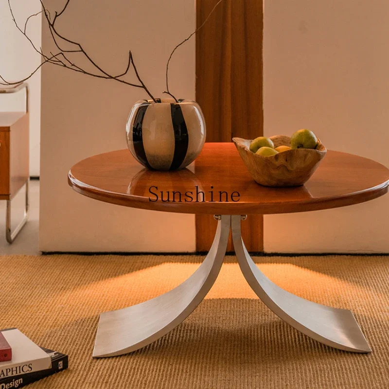 Cherry wood solid wood round dining table medieval design minimalist retro coffee table
Cherry wood solid wood round dining table medieval design minimalist retro coffee table
