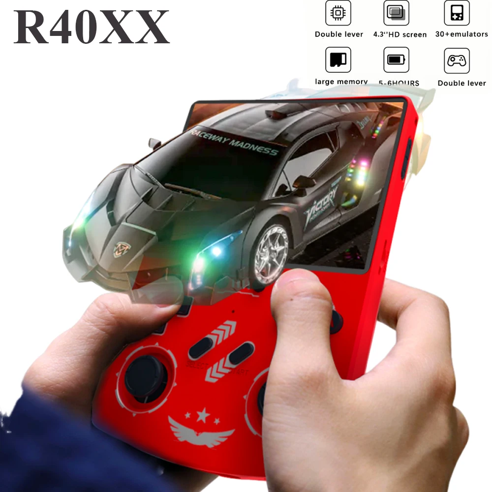 R40XX 4,2-дюймовая портативная игровая консоль Arkos в стиле ретро с экраном 1024*768, портативная карманная игровая видеоигра, Wi-Fi, новая игра, подарок для мальчиков
R40XX 4,2-дюймовая портативная игровая консоль Arkos в стиле ретро с экраном 1024*768, портативная карманная игровая видеоигра, Wi-Fi, новая игра, подарок для мальчиков