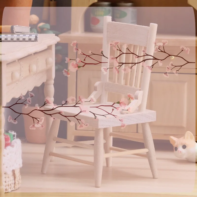 1/12 Dollhouse Simulation Mini Wood Chair Model Dollhouse Furniture Decoration Accessories Dolls House Micro Scene Photo Props
1/12 Dollhouse Simulation Mini Wood Chair Model Dollhouse Furniture Decoration Accessories Dolls House Micro Scene Photo Props