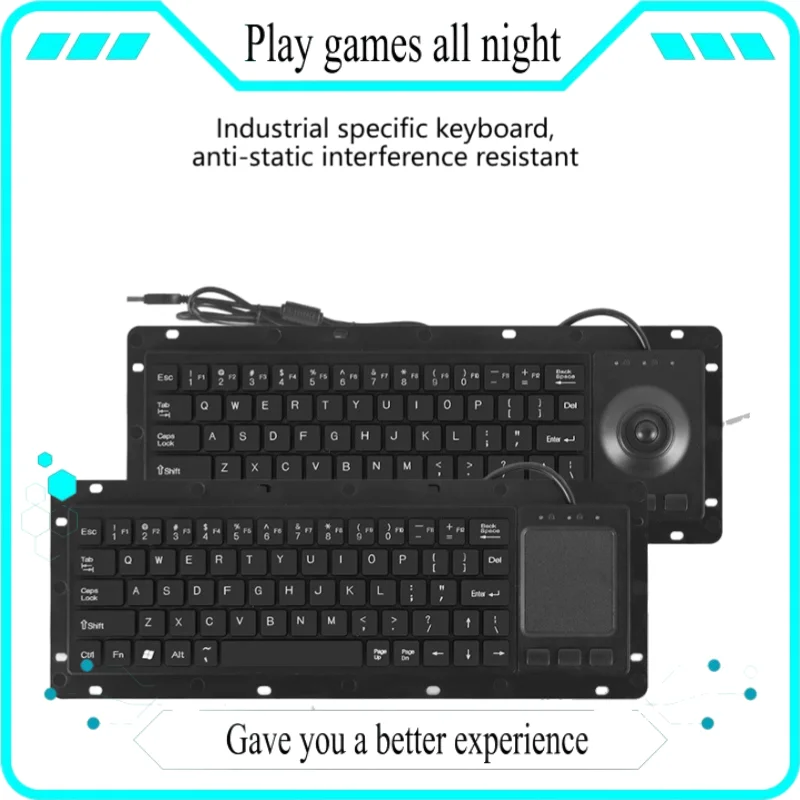Inlaid Keyboard K68 Keyboard Mouse Integrated Wired Industrial Touchpad Trackball Antistatic And Anti Interference Magnetic Ring
Inlaid Keyboard K68 Keyboard Mouse Integrated Wired Industrial Touchpad Trackball Antistatic And Anti Interference Magnetic Ring
