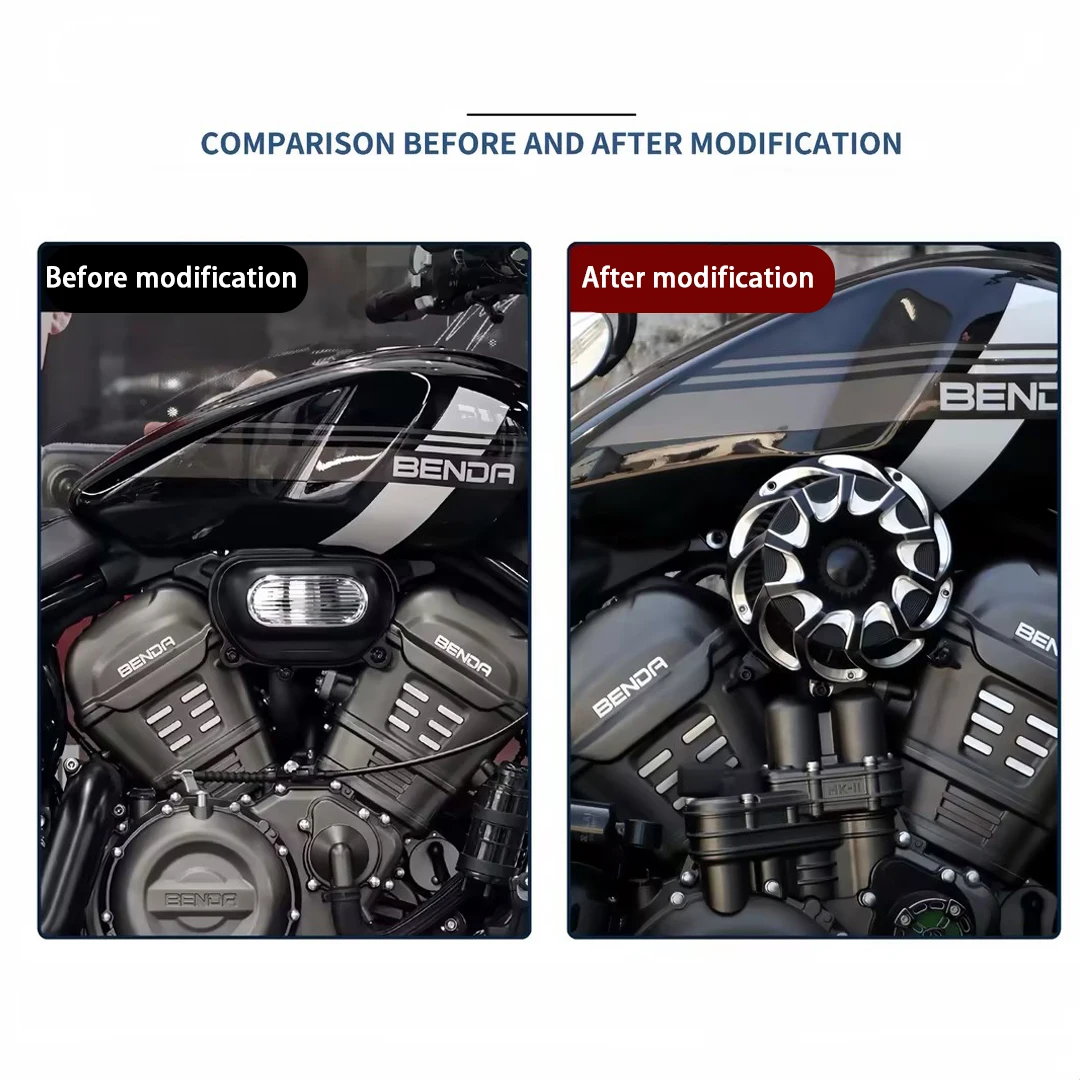 BENDA ROCK 707 Motorcycle Right Vortex Air Filter Protector Engine Cover Trim
BENDA ROCK 707 Motorcycle Right Vortex Air Filter Protector Engine Cover Trim