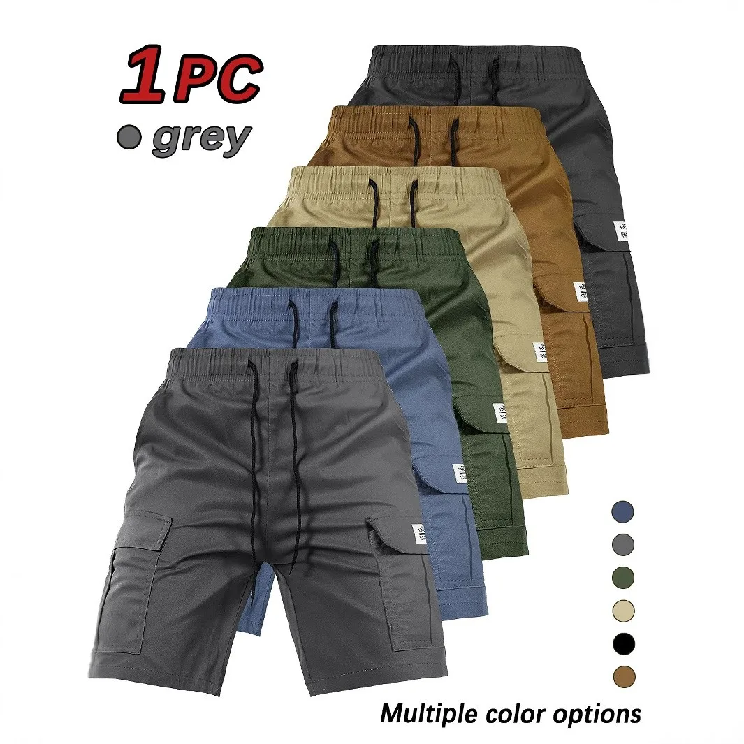 Summer Shorts Elastic Waistband Cargo Shorts Thigh Pocket Olive Green Casual Straight Leg Knee Length Solid
Summer Shorts Elastic Waistband Cargo Shorts Thigh Pocket Olive Green Casual Straight Leg Knee Length Solid